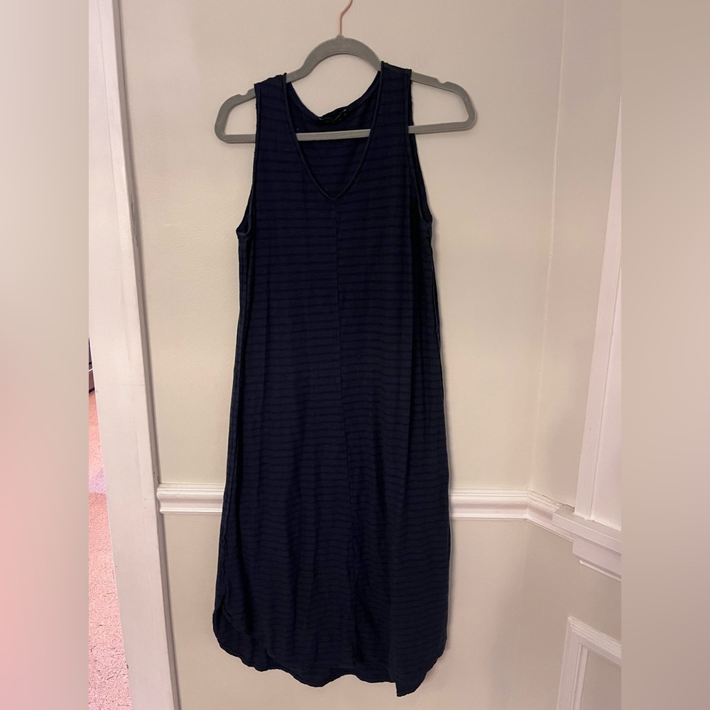 Cut Loose blue and black striped knit dress size M